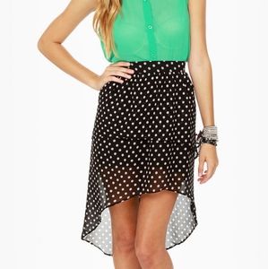 Element Eden Celina High-Low Polka Dot Skirt